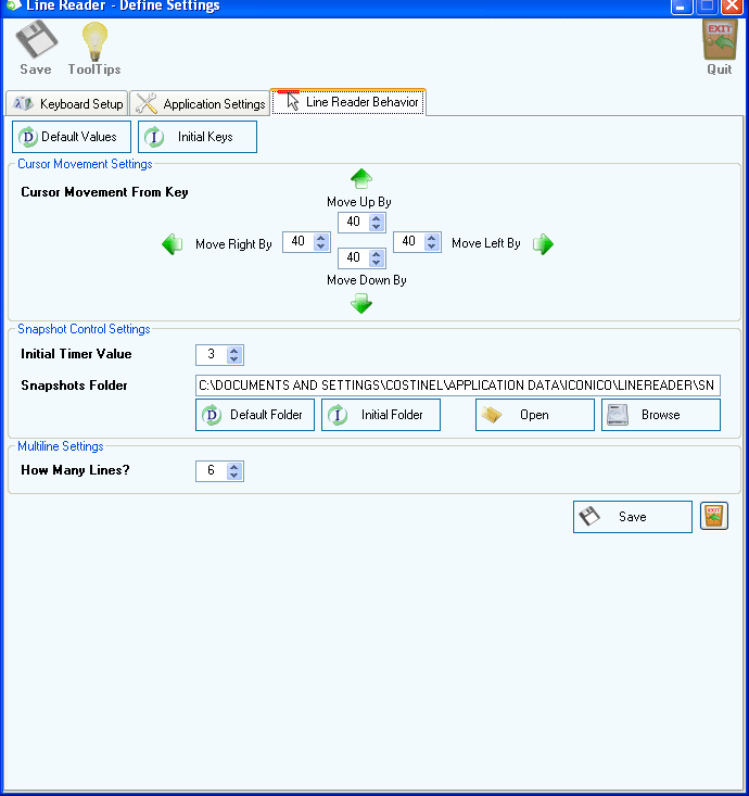Line Reader Behavior